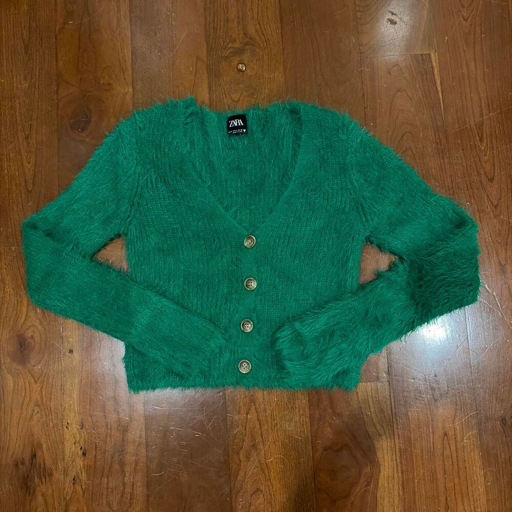 Zara Women's Green Cardigan